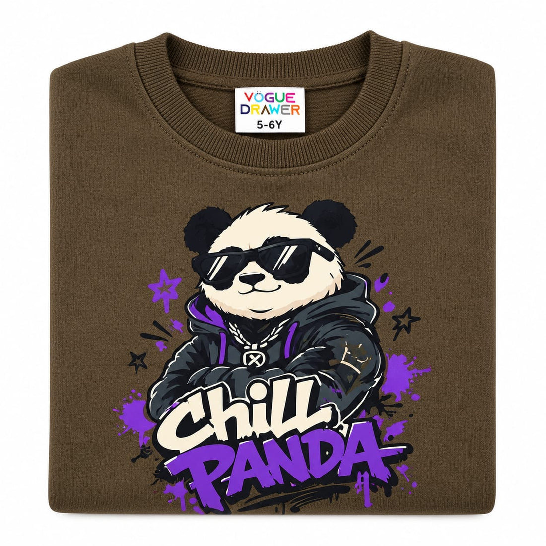 Boys Chocolate Brown Panda Winter suit (1-12 Y)
