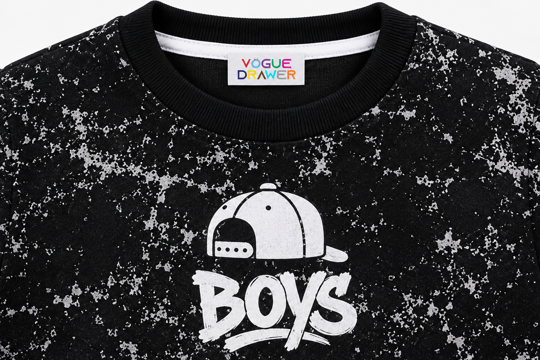 Boys imported Winter Black & Gray Tracksuit (1-12 Y)