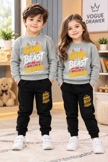 Uni Premium Game design Winter Tracksuit GRY-BL (1-12 Y)