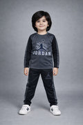 Jordn Summer Imported Gray-Black full sleeves Tracksuit