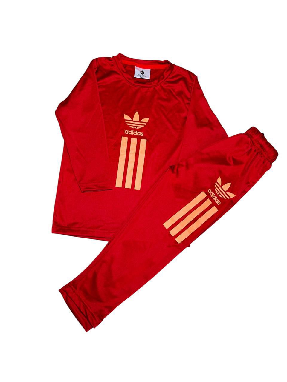 Adi (Summer) Maroon Tracksuit full sleeves
