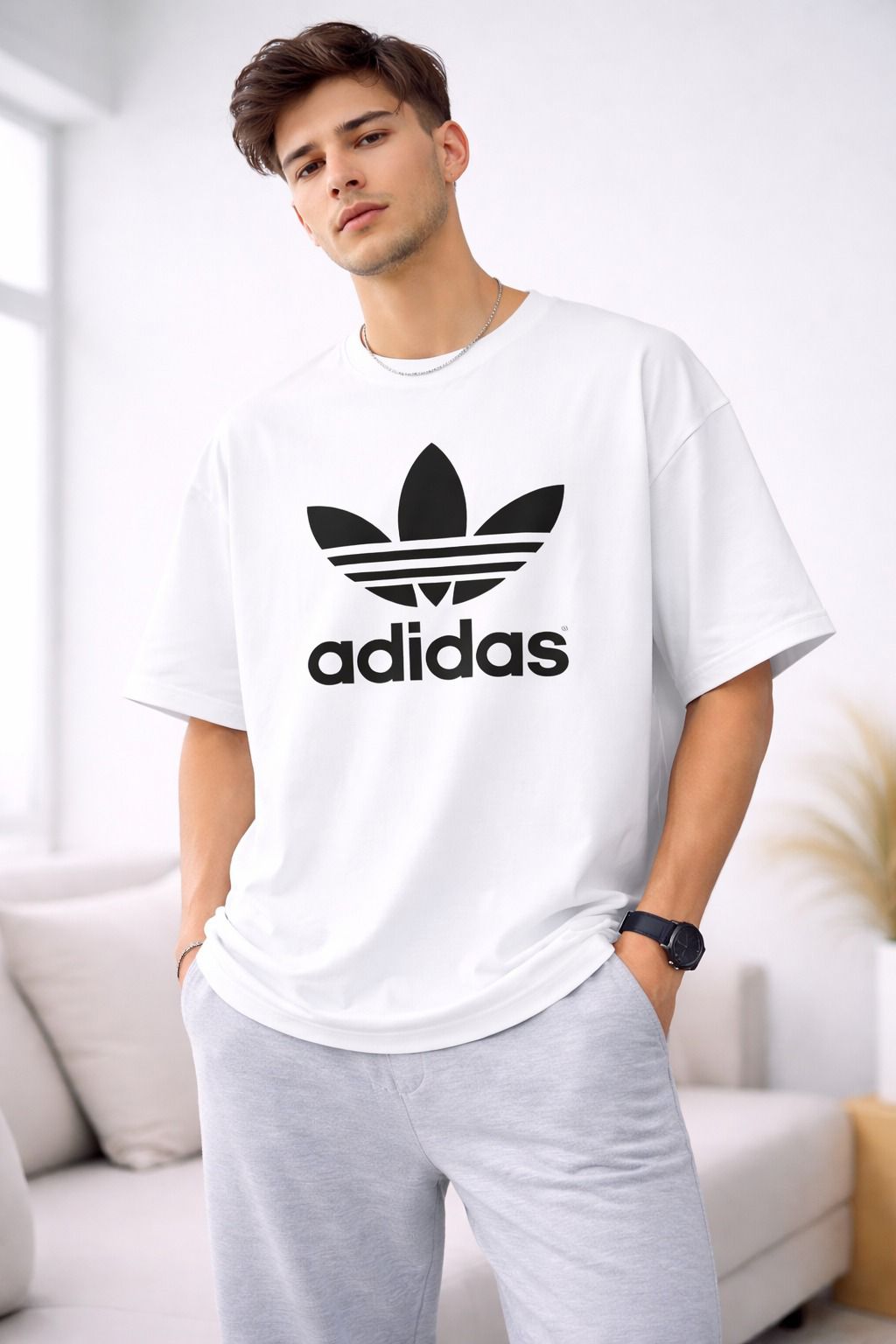 Men’s White  T-Shirt