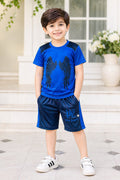 Fly Wings Blue + Black Nikkar Co-ords