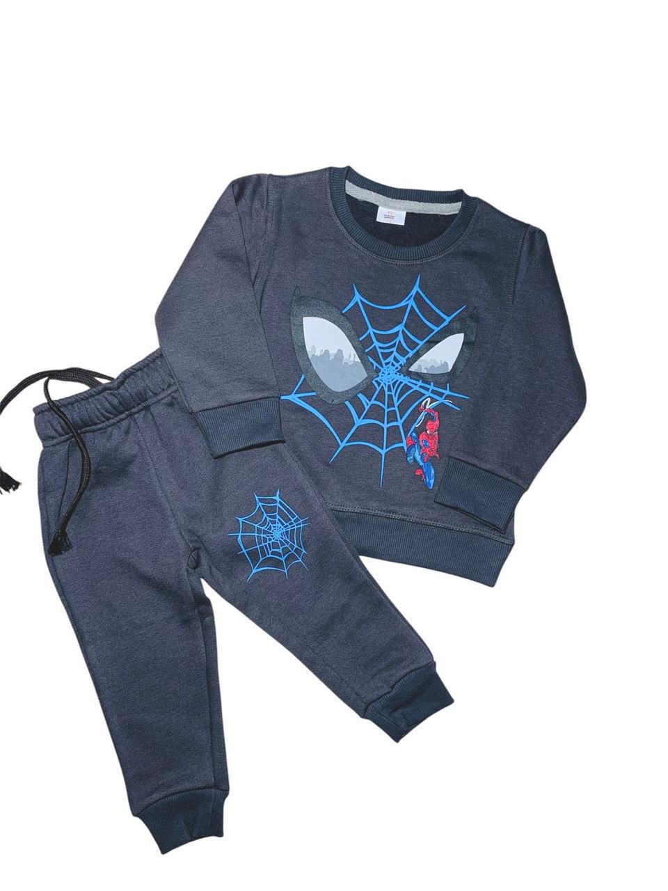 Spiderman Design Dark Grey Winter Tracksuit