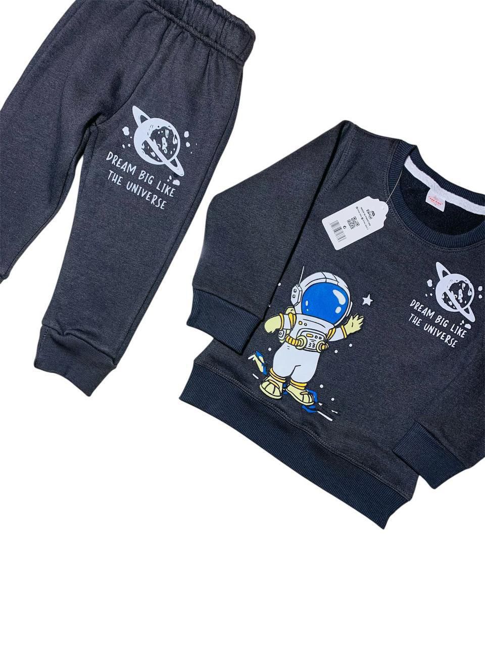 Astronaut Design Dark Grey Winter Tracksuit