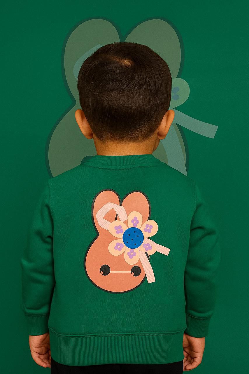 Bunny design Winter boys sweatshirt