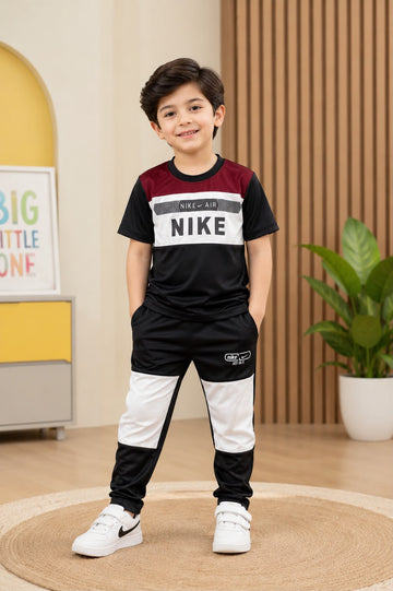 Nik Imported summer Tracksuit 1-10 Y White-Black
