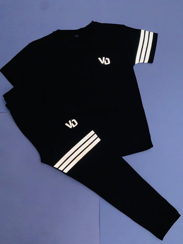 VD Signature 3 strips Tracksuit 1-13 Y Black