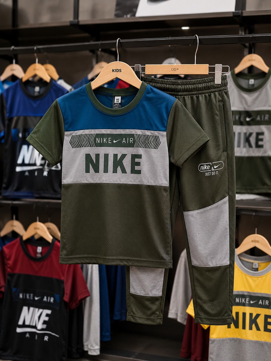 Nik Imported Tracksuit Olive Green 1-12 Y