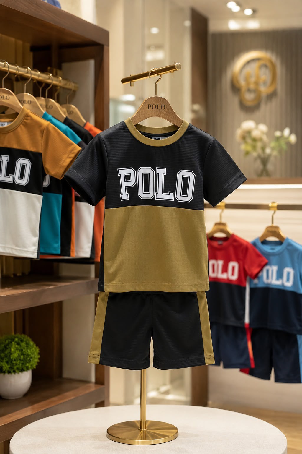 Polo Co-ords Imported 1-10 Y GR-BL