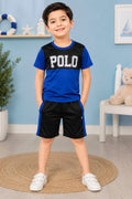 Polo Co-ords Imported 1-10 Y Royal Blue-BL