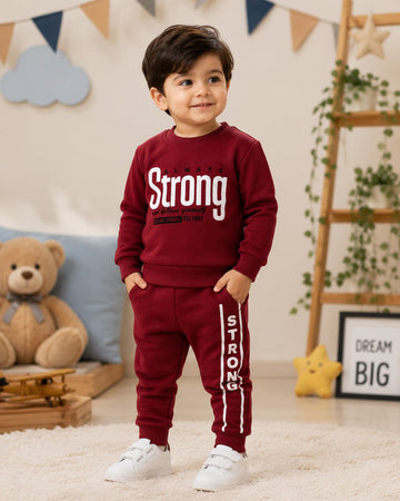 Strong Fleece winter tracksuit MAHROON