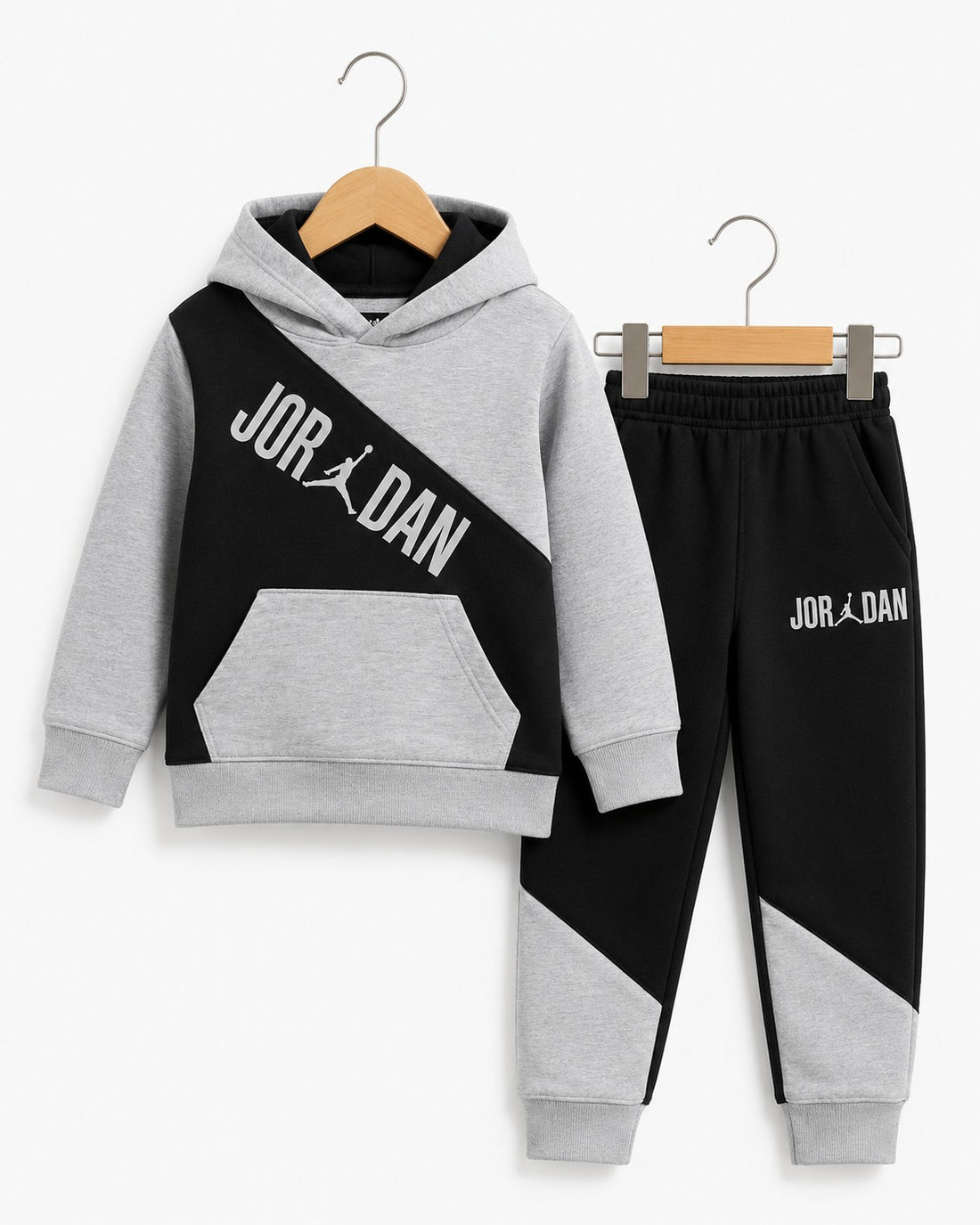 Imported JJ Hoodie Tracksuit 1-14 Y GRAY-BLK